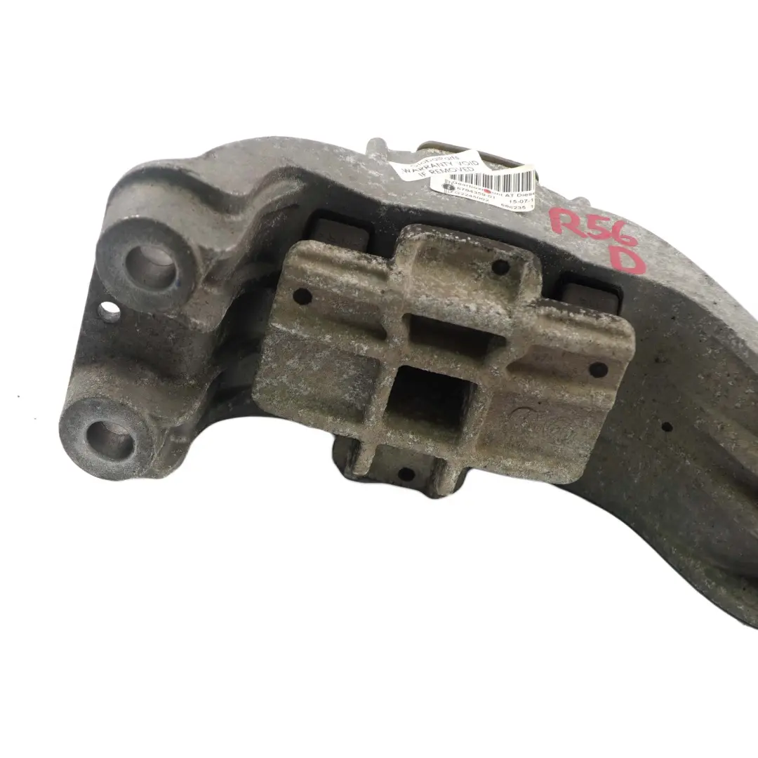 N47N Gearbox Mount Holder Bracket to Mini Cooper D R55 R56 W16 R60 with Part number 6784359 Mini Cooper D R55 R56 W16 R60 N47N Gearbox Mount Holder Bracket - SKU 6784359 - Part number 6784359