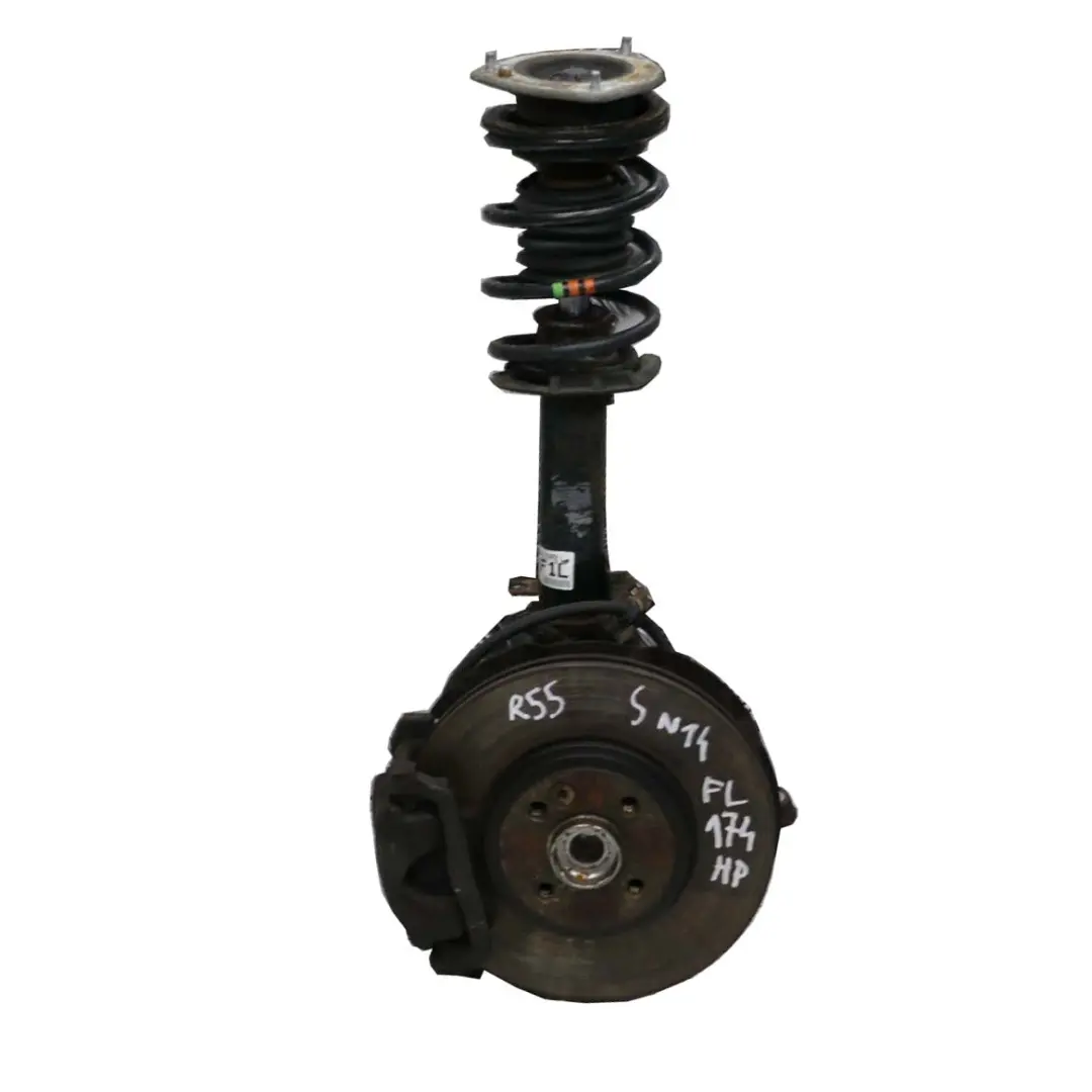 Front Right O/S Spring Strut Leg Brake Suspension Hub to Mini R55 Clubman S N14 with Part number 6784513 Mini R55 Clubman S N14 Front Right O/S Spring Strut Leg Brake Suspension Hub - SKU 6784514 - Part number 6784513