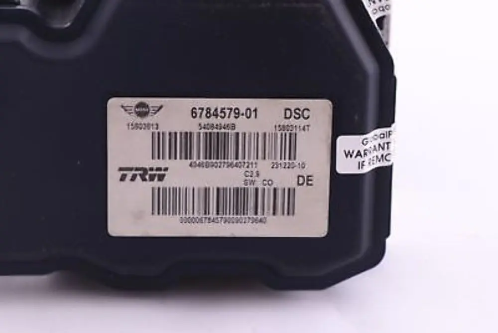 ABS DSC Hydro Braking Unit Pump to BMW Mini Cooper R55 R56 R57 with Part number 6784579 BMW Mini Cooper R55 R56 R57 ABS DSC Hydro Braking Unit Pump - SKU 6784579 - Part number 6784579
