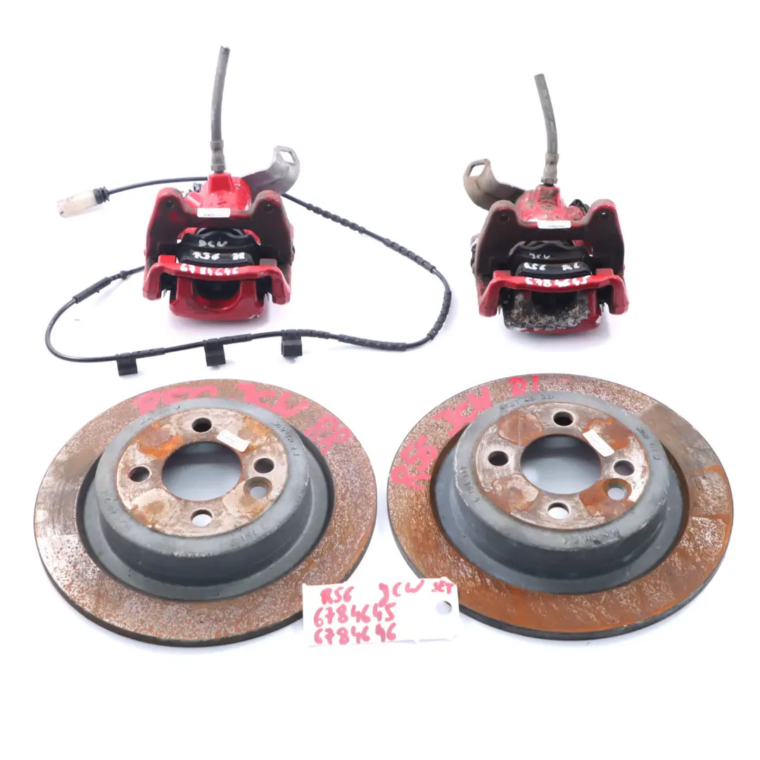 Mini R55 R56 R57 JCW John Cooper Works Rear Wheel TRW Brakes Caliper Set 280X10 - SKU 6784645/6784646 - Part number 6784645/6784646