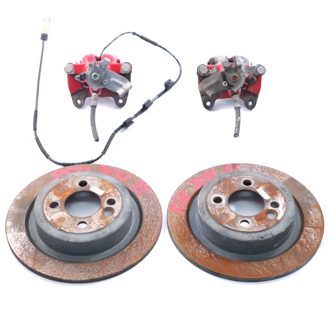 Mini R55 R56 R57 JCW John Cooper Works Rear Wheel TRW Brakes Caliper Set 280X10 - SKU 6784645/6784646 - Part number 6784645/6784646