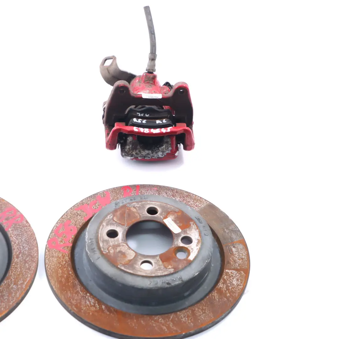 Mini R55 R56 R57 JCW Komplet Zacisków i Tarczy Tył TRW 280X10 - SKU 6784645/6784646 - Numer Części 6784645/6784646