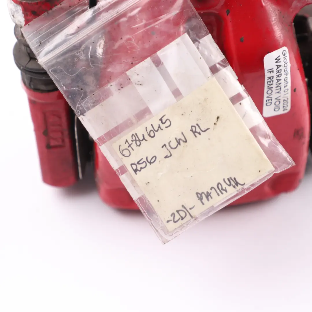 Pinza freno TRW ruota posteriore sinistra per Mini R55 R56 R57 JCW John Cooper Works con numero di parte 6784645 Mini R55 R56 R57 JCW John Cooper Works Pinza freno TRW ruota posteriore sinistra - SKU 6784645 - Numero di parte 6784645