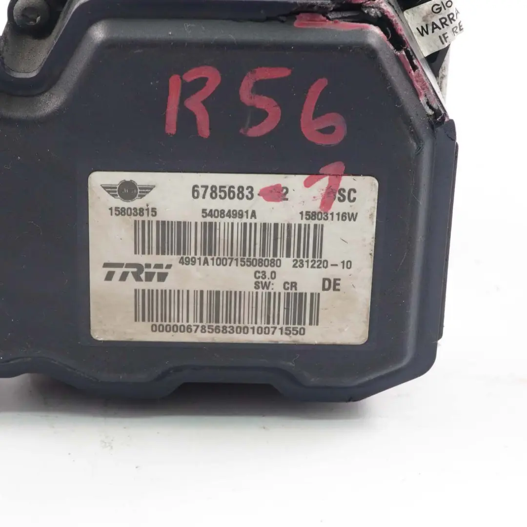 Pompa Dsc Mini R55 R56 R57 Abs Idrofreno Modulo Controllo per con numero di parte 6785683 Pompa Dsc Mini R55 R56 R57 Abs Idrofreno Modulo Controllo - SKU 6785683-1 - Numero di parte 6785683