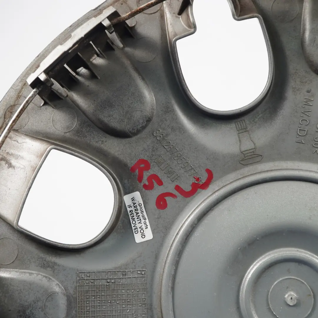 Coprimozzo R50 R52 R56 15'' Copriruota Pannello Coprimozzo Argento per Mini con numero di parte 6785977 Mini Coprimozzo R50 R52 R56 15'' Copriruota Pannello Coprimozzo Argento - SKU 6785977-3 - Numero di parte 6785977