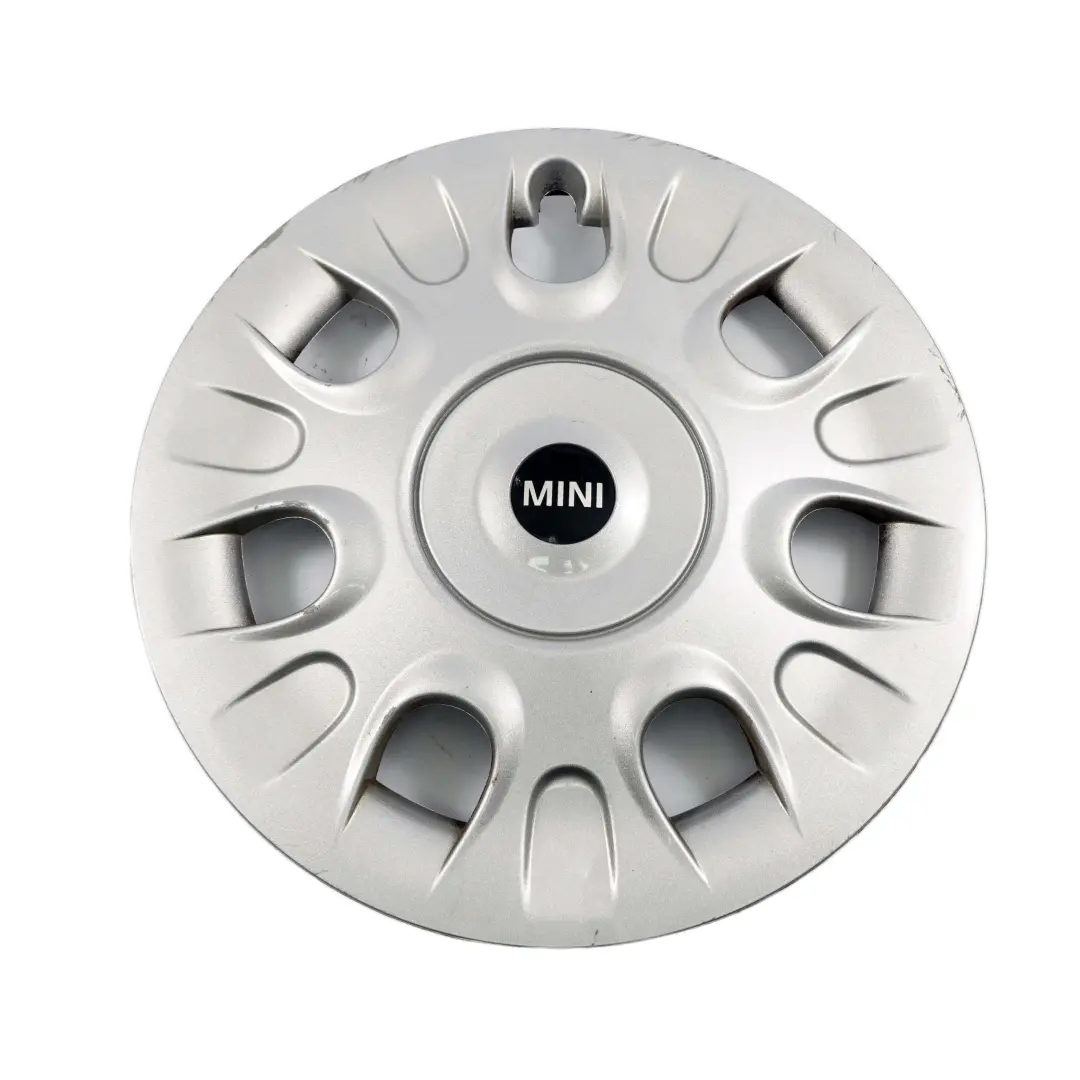 Coprimozzo R50 R52 R56 15'' Copriruota Pannello Coprimozzo Argento per Mini con numero di parte 6785977 Mini Coprimozzo R50 R52 R56 15'' Copriruota Pannello Coprimozzo Argento - SKU 6785977-6 - Numero di parte 6785977