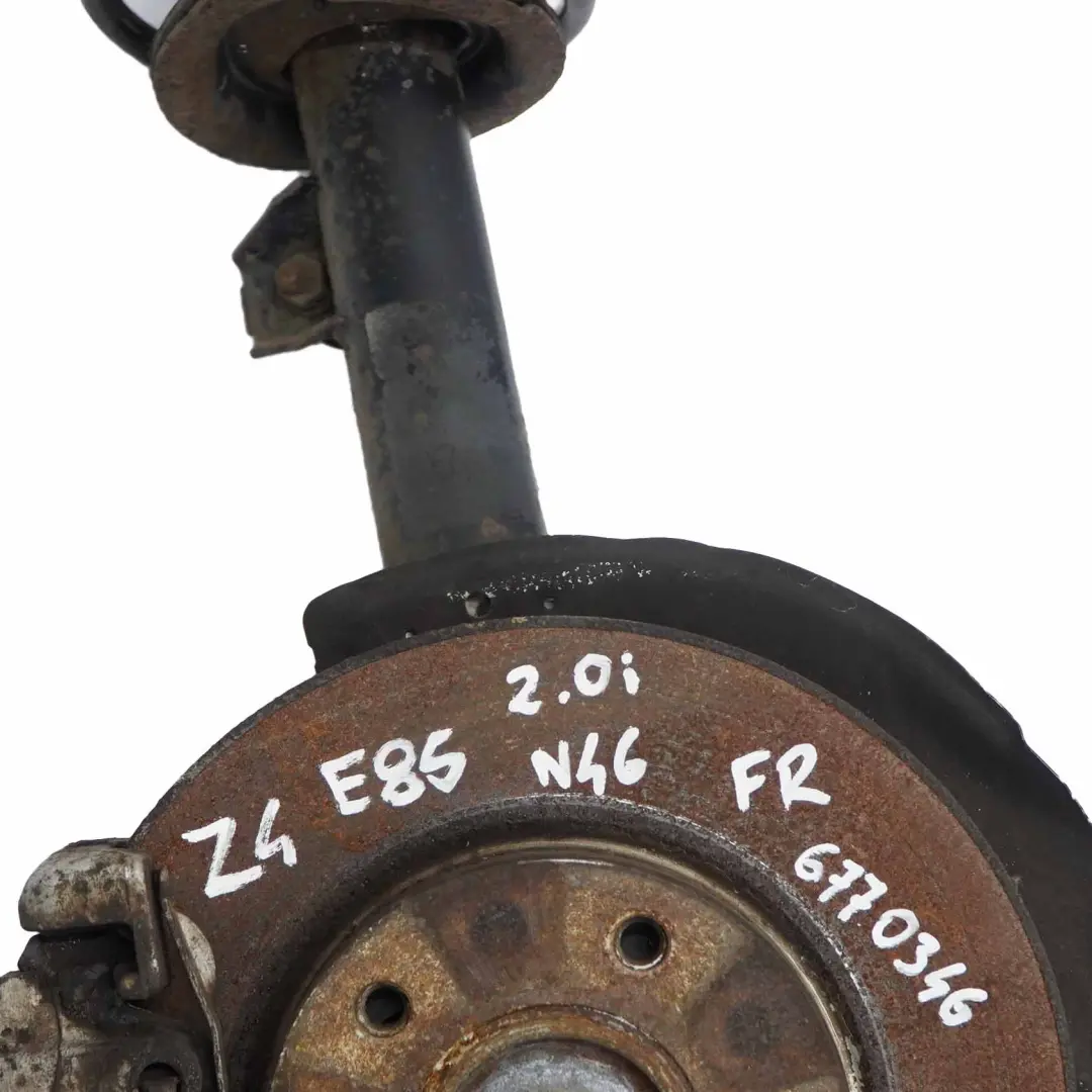 N46 M Sport Delantero Derecho Suspensión Pierna Freno Disco para BMW Z4 E85 2.0i con número de pieza 6785990 BMW Z4 E85 2.0i N46 M Sport Delantero Derecho Suspensión Pierna Freno Disco - SKU 6785990 - Número de pieza 6785990