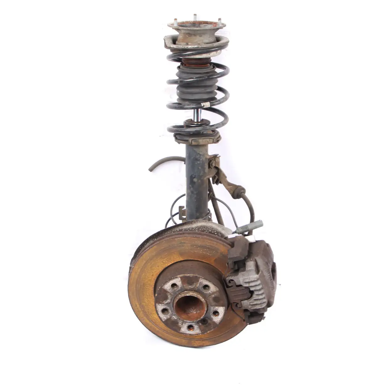 BMW E91 325i N53 Anteriore Sinistro Molla Puntone Freno Sospensione Gamba Mozzo