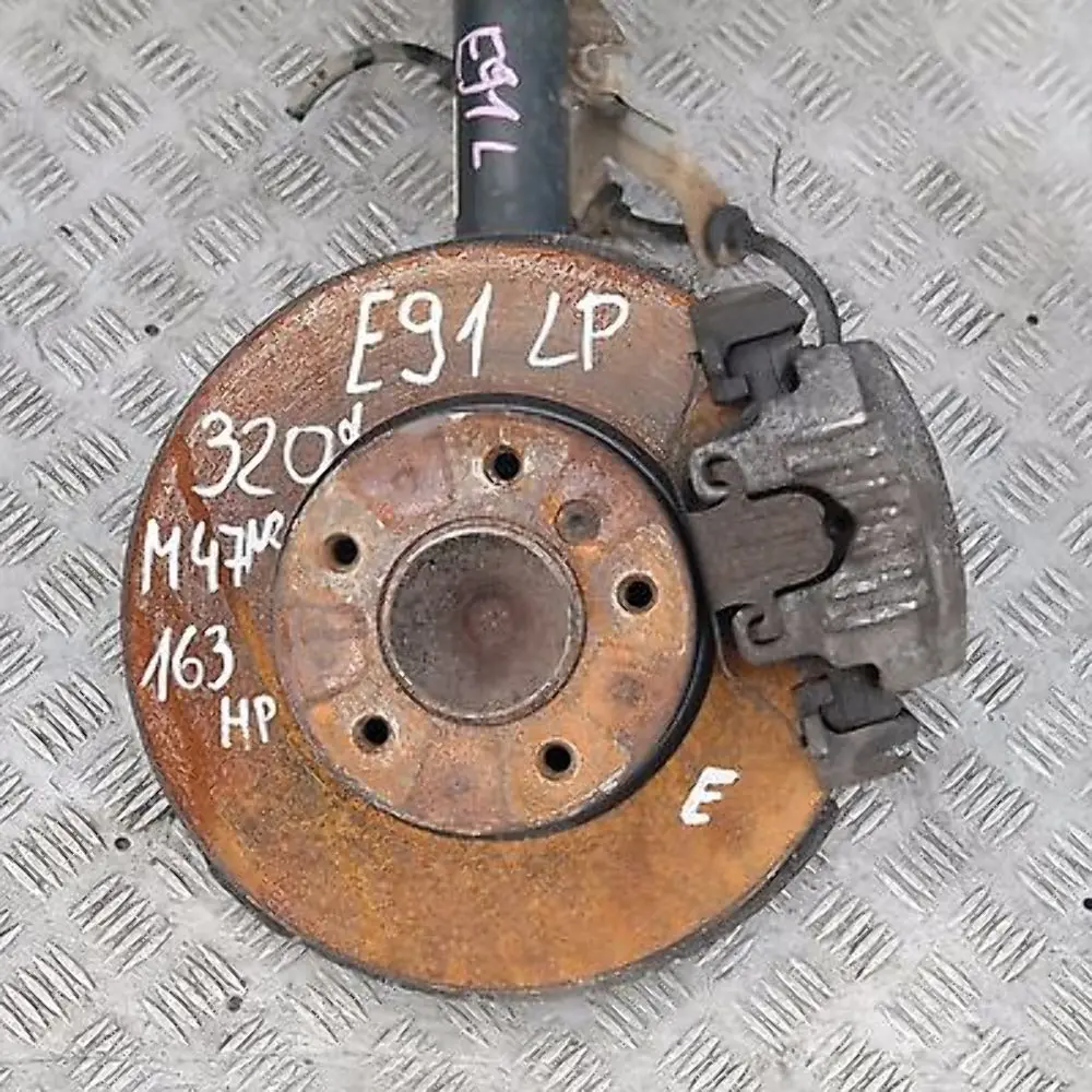 BMW 3 Series E91 320d M47N2 Front Left N/S Spring Strut Brake Suspension Leg Hub - SKU 6786013 - Part number 31316786013