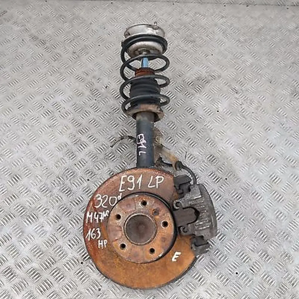 BMW 3 Series E91 320d M47N2 Front Left N/S Spring Strut Brake Suspension Leg Hub - SKU 6786013 - Part number 31316786013