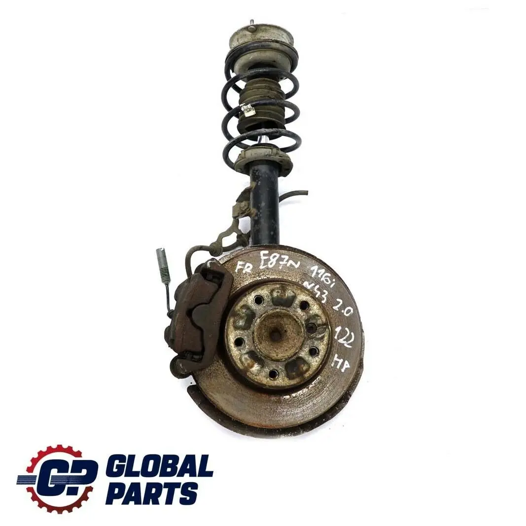 BMW E87 LCI 116i N43 2.0 Molla Sospensioni Cuscinetto Perno Anteriore Destro