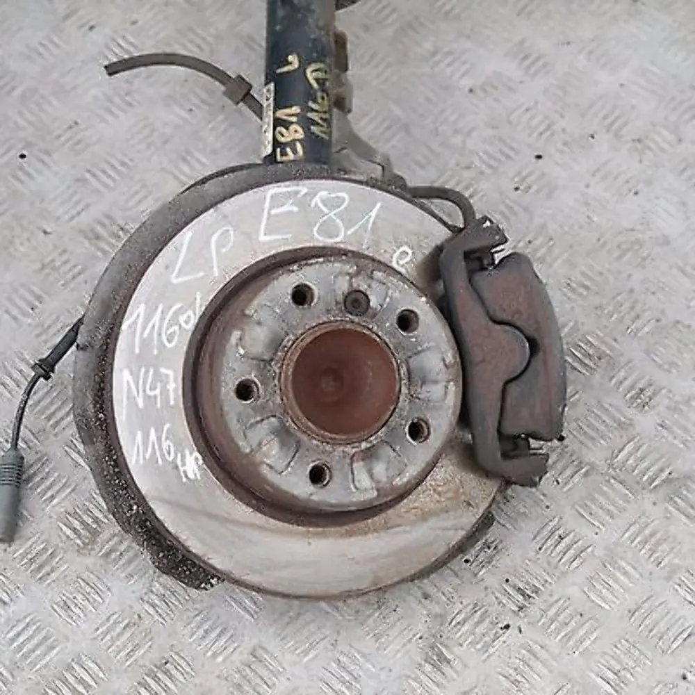 N47 LEFT FRONT SPRING STRUT HUB LEG BRAKE COMPLETE SUSPENSION N/S to BMW E81 116d with Part number 6786021 BMW E81 116d N47 LEFT FRONT SPRING STRUT HUB LEG BRAKE COMPLETE SUSPENSION N/S - SKU 6786021-1 - Part number 6786021