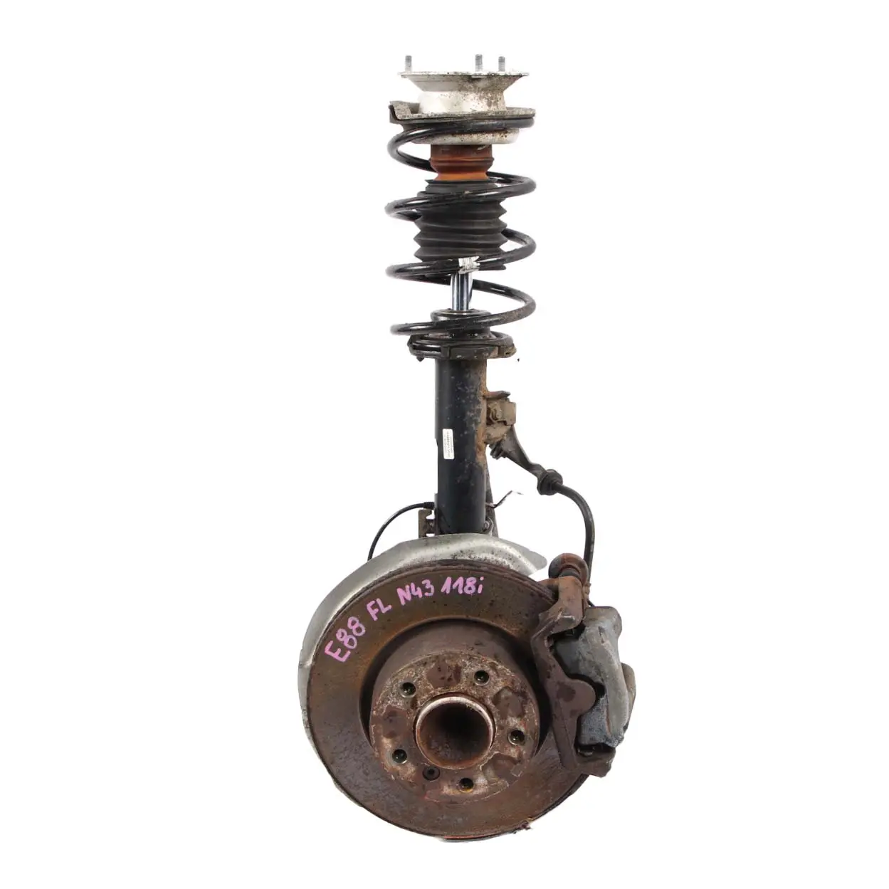 BMW E88 Cabrio 118i N43 Federbein Achse Bremsscheibe Vorne Links