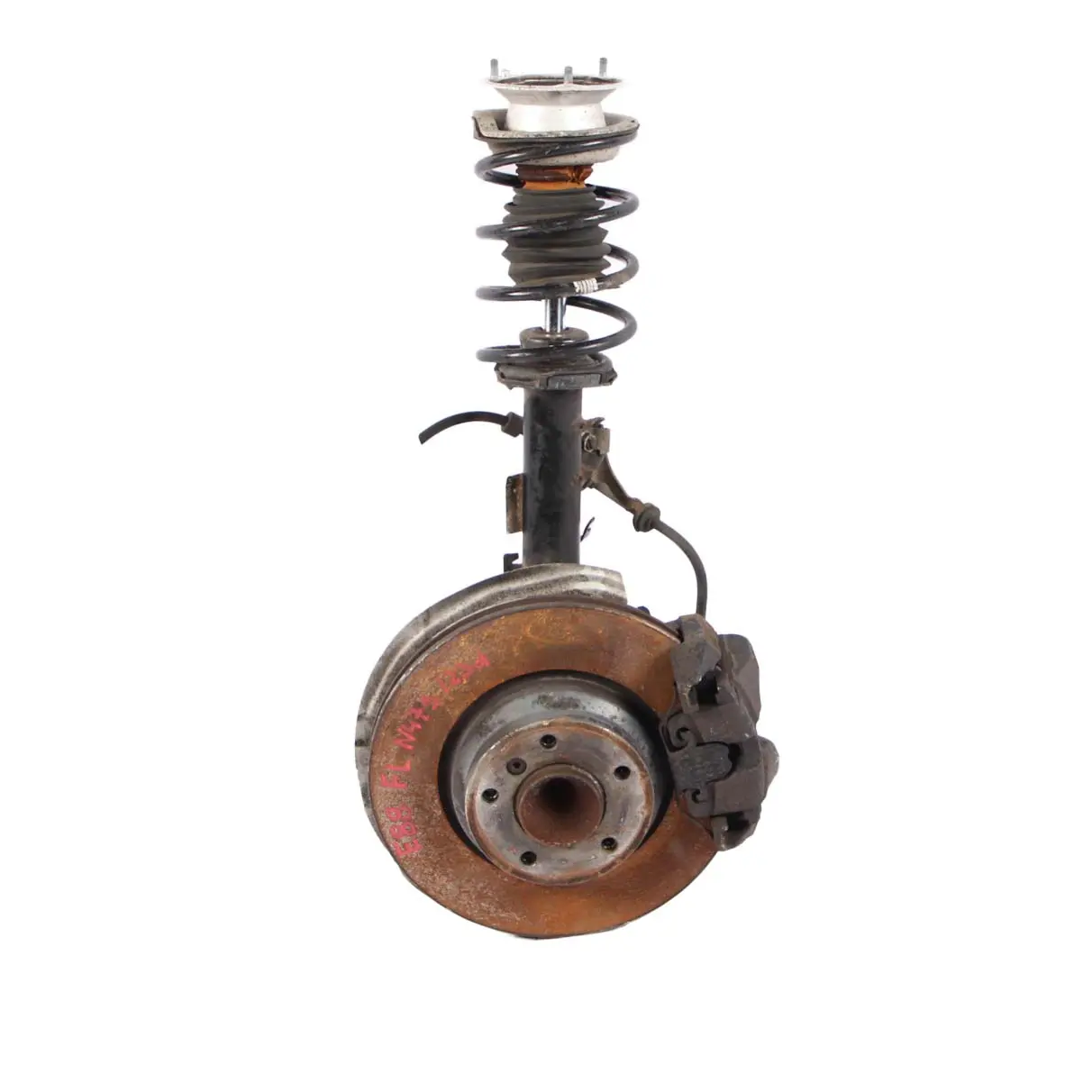 BMW 1 E88 123d N47S M Sport Federbein Vorne Links mit Bremse und Radnabe
