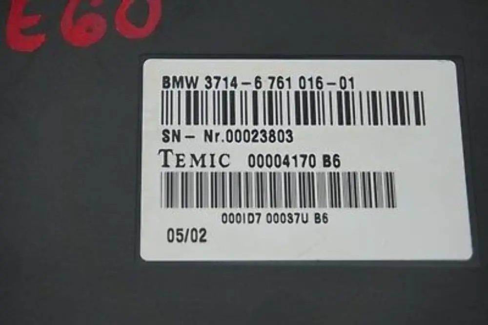Fila E60 E65 Centralina Dinamico Drive 6761016 37146761016 per BMW con numero di parte 6786139 BMW Fila E60 E65 Centralina Dinamico Drive 6761016 37146761016 - SKU 6786139 - Numero di parte 6786139