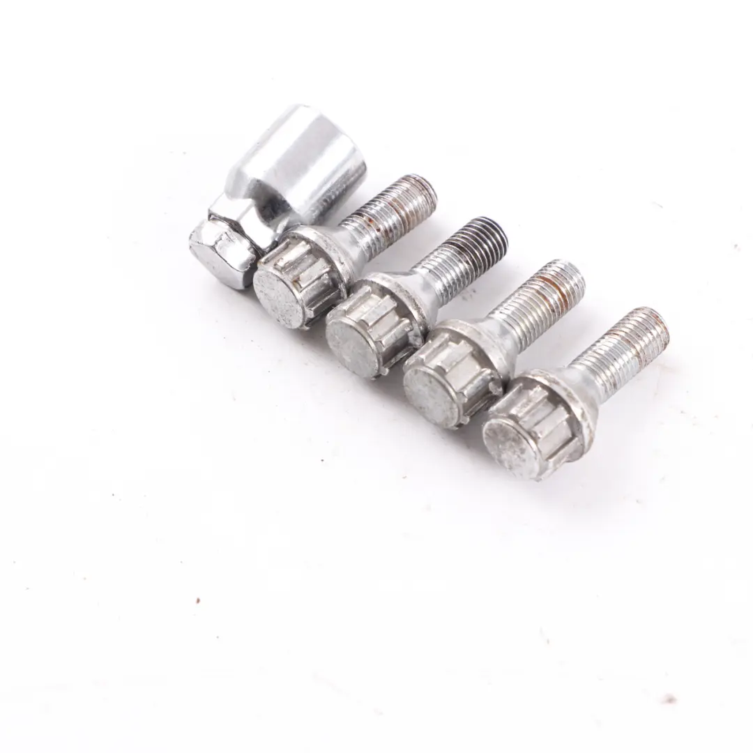 Set Locking Wheel Bolt Locks Security Nut to BMW E46 E60 E61 E81 E82 E87 E90 E91 with Part number 6786419 BMW E46 E60 E61 E81 E82 E87 E90 E91 Set Locking Wheel Bolt Locks Security Nut - SKU 6786419-2 - Part number 6786419