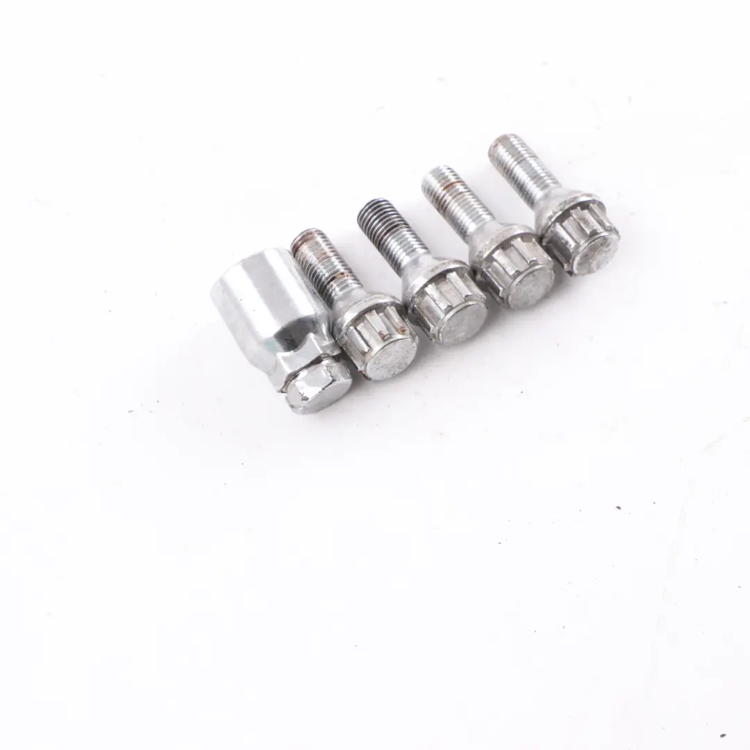 Set Locking Wheel Bolt Locks Security Nut to BMW E46 E60 E61 E81 E82 E87 E90 E91 with Part number 6786419 BMW E46 E60 E61 E81 E82 E87 E90 E91 Set Locking Wheel Bolt Locks Security Nut - SKU 6786419-2 - Part number 6786419