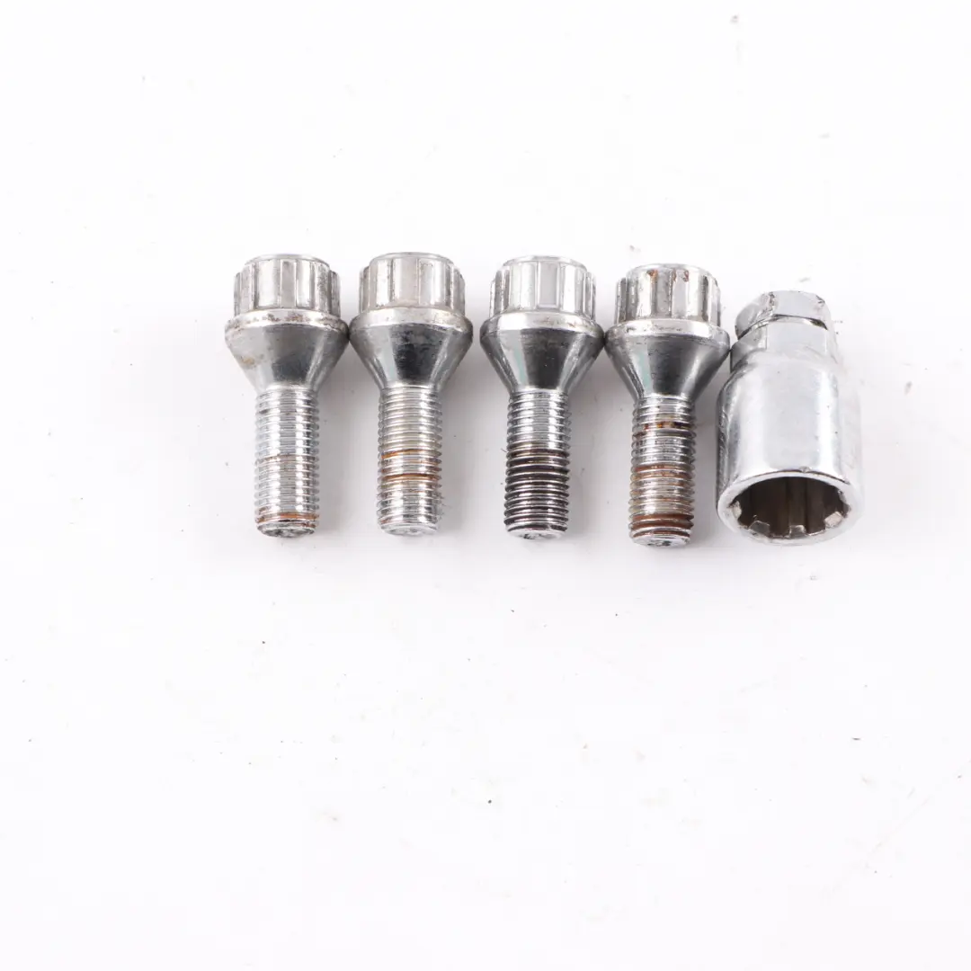 Set Locking Wheel Bolt Locks Security Nut to BMW E46 E60 E61 E81 E82 E87 E90 E91 with Part number 6786419 BMW E46 E60 E61 E81 E82 E87 E90 E91 Set Locking Wheel Bolt Locks Security Nut - SKU 6786419-2 - Part number 6786419