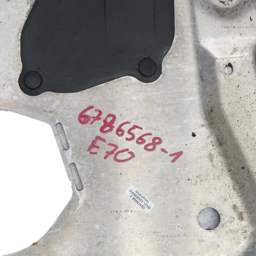 BMW X5 E70 X6 E71 Front Subframe Cover Reinforcement Plate Undertray - SKU 6786568-1 - Part number 6786568