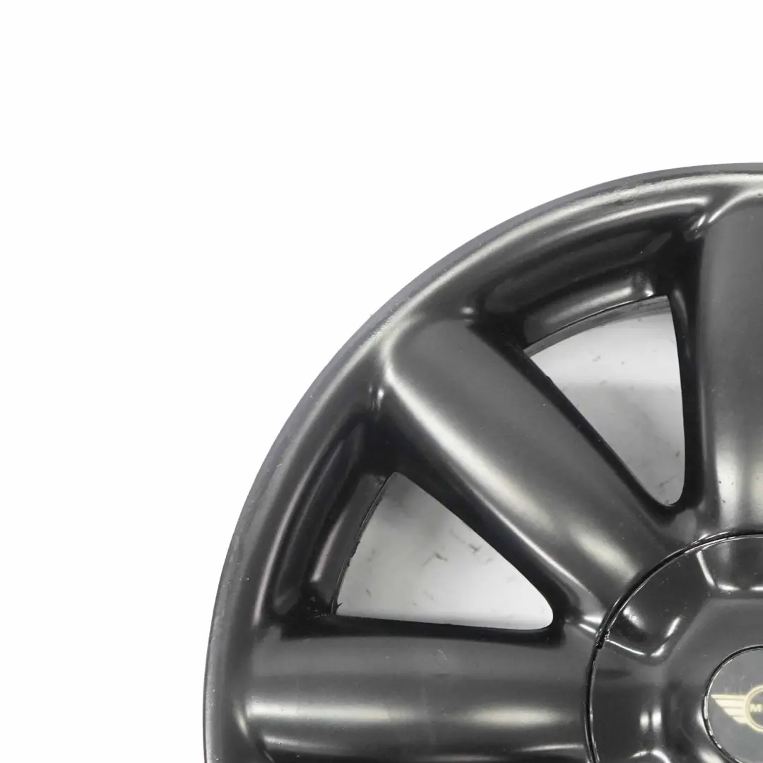 llanta de aleación negro mate 17 "7J Crown Spoke 104 para Mini Cooper R50 R55 R56 con número de pieza 6787237 Mini Cooper R50 R55 R56 llanta de aleación negro mate 17 "7J Crown Spoke 104 - SKU 6787237-4 - Número de pieza 6787237