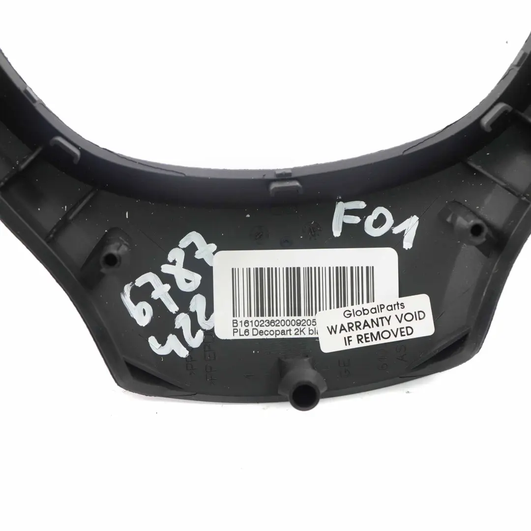 BMW F01 F07 F10 F11 LCI Steering Wheel Cover Trim Panel Black - SKU 6787422 - Part number 6787422