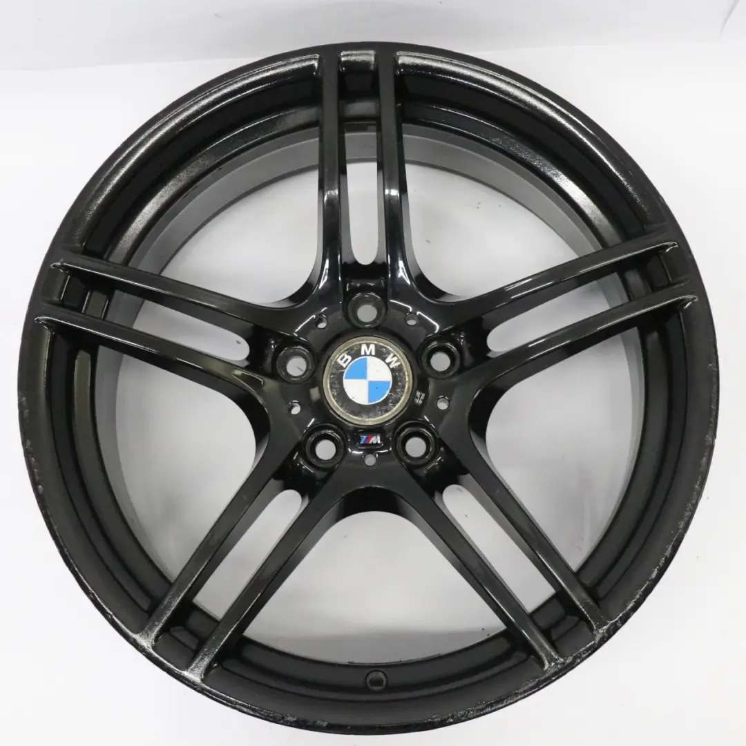 Front Black Wheel Alloy Rim 19" M Double Spoke 313 8J ET:37 to BMW E90 E91 with Part number 6787647 BMW E90 E91 Front Black Wheel Alloy Rim 19" M Double Spoke 313 8J ET:37 - SKU 6787647-2 - Part number 6787647