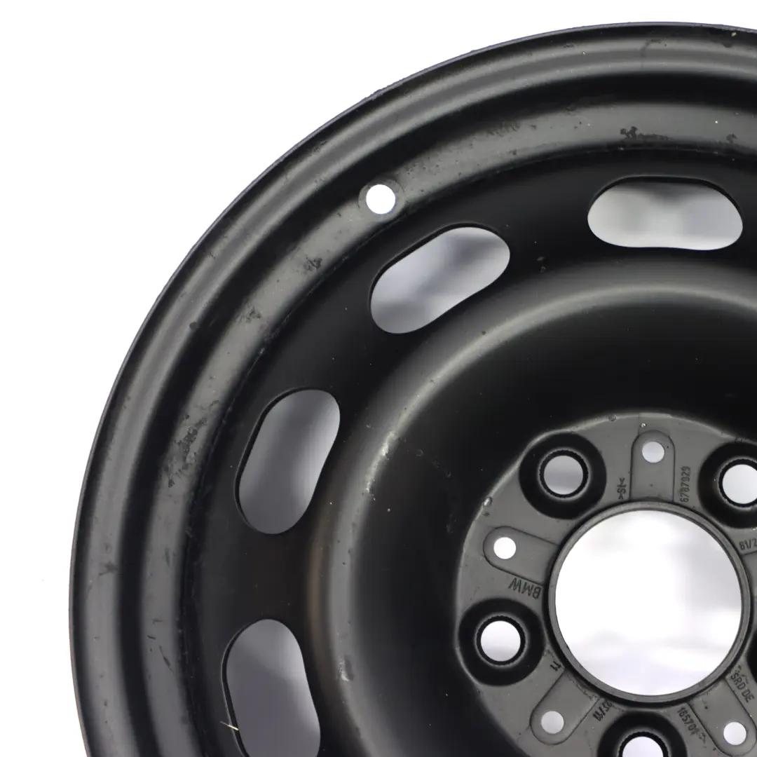 Schwarz Stahl felge 16" 6,5J ET:33 für BMW F20 F21 mit Teilenummer 6787929 BMW F20 F21 Schwarz Stahl felge 16" 6,5J ET:33 - SKU 6787929 - Teilenummer 6787929