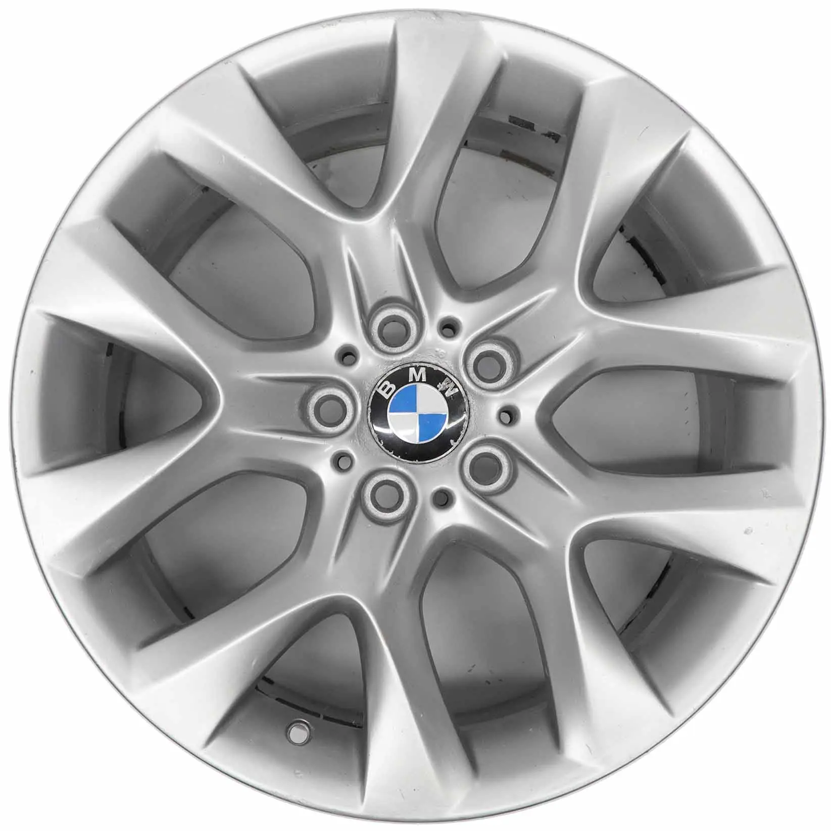 BMW X5 E70 Cerchio Lega Argento 19" ET:48 9J Star Spoke 334 6788007