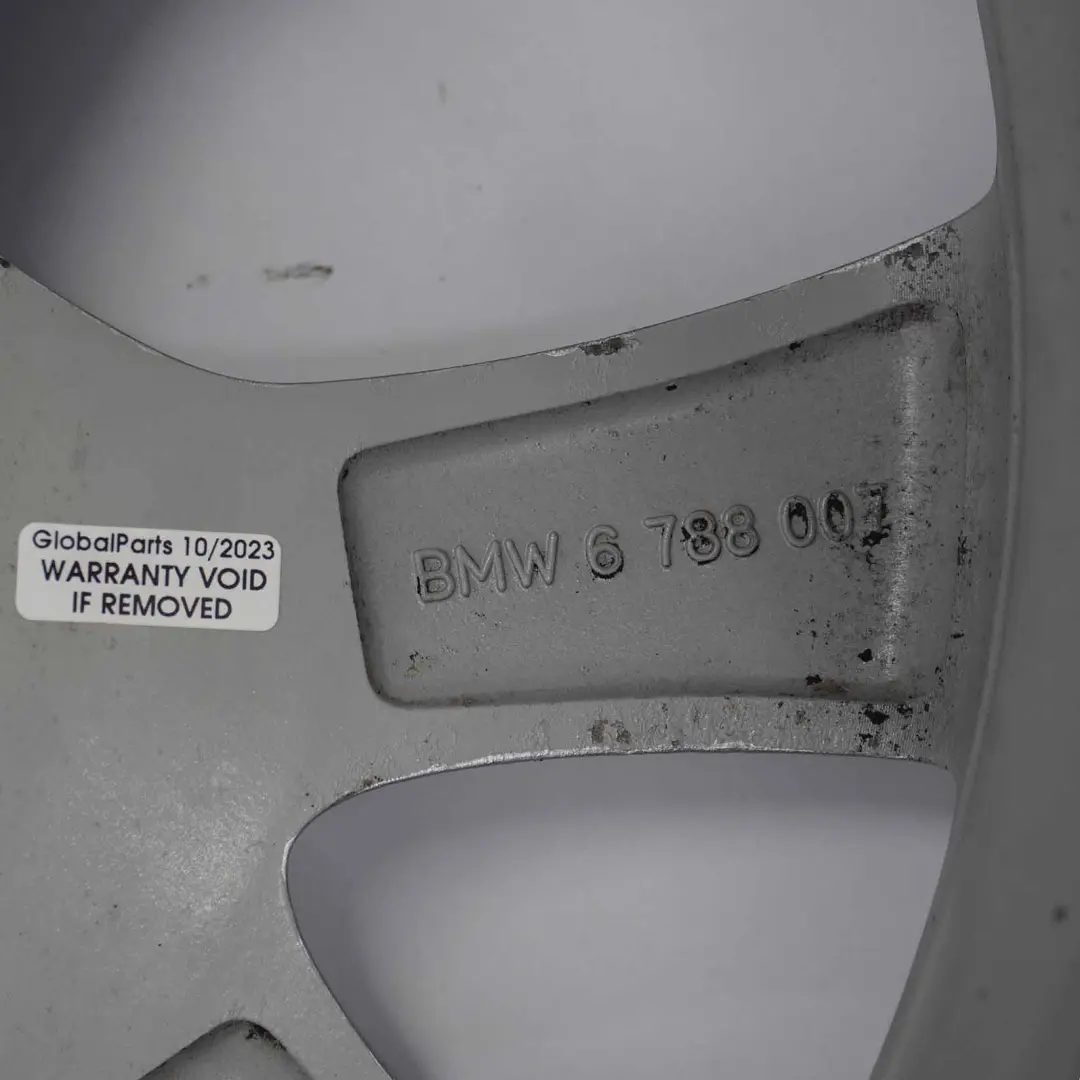 BMW E70 Silberne Leichtmetallfelge 19" ET:48 9J Sternspeiche 334 - SKU 6788007-2 - Teilenummer 6788007