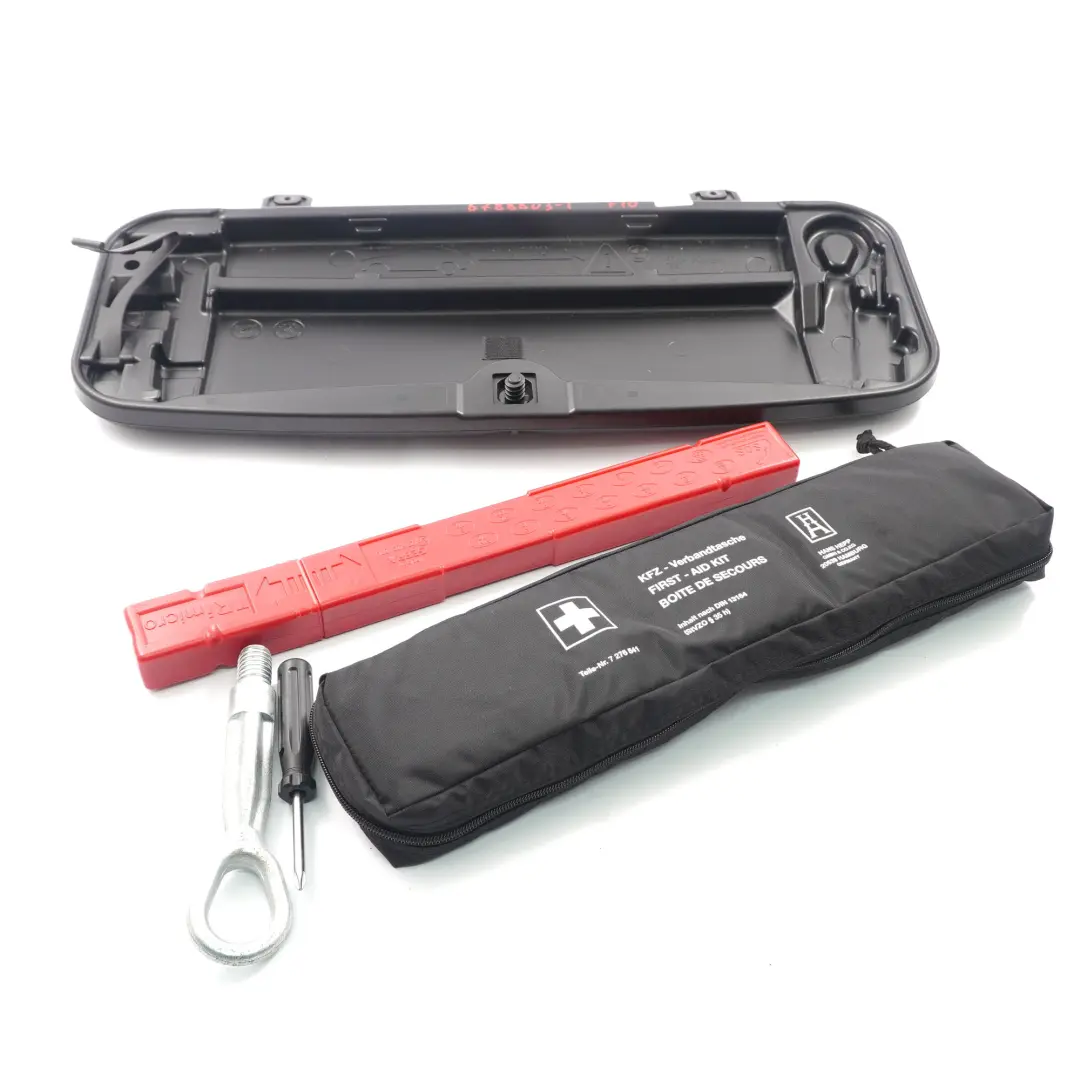 Tool Kit Storage Warning Triangle Hook Screwdriver Set 6788803 to BMW F10 with Part number 6788804 BMW F10 Tool Kit Storage Warning Triangle Hook Screwdriver Set 6788803 - SKU 6788804 - Part number 6788804