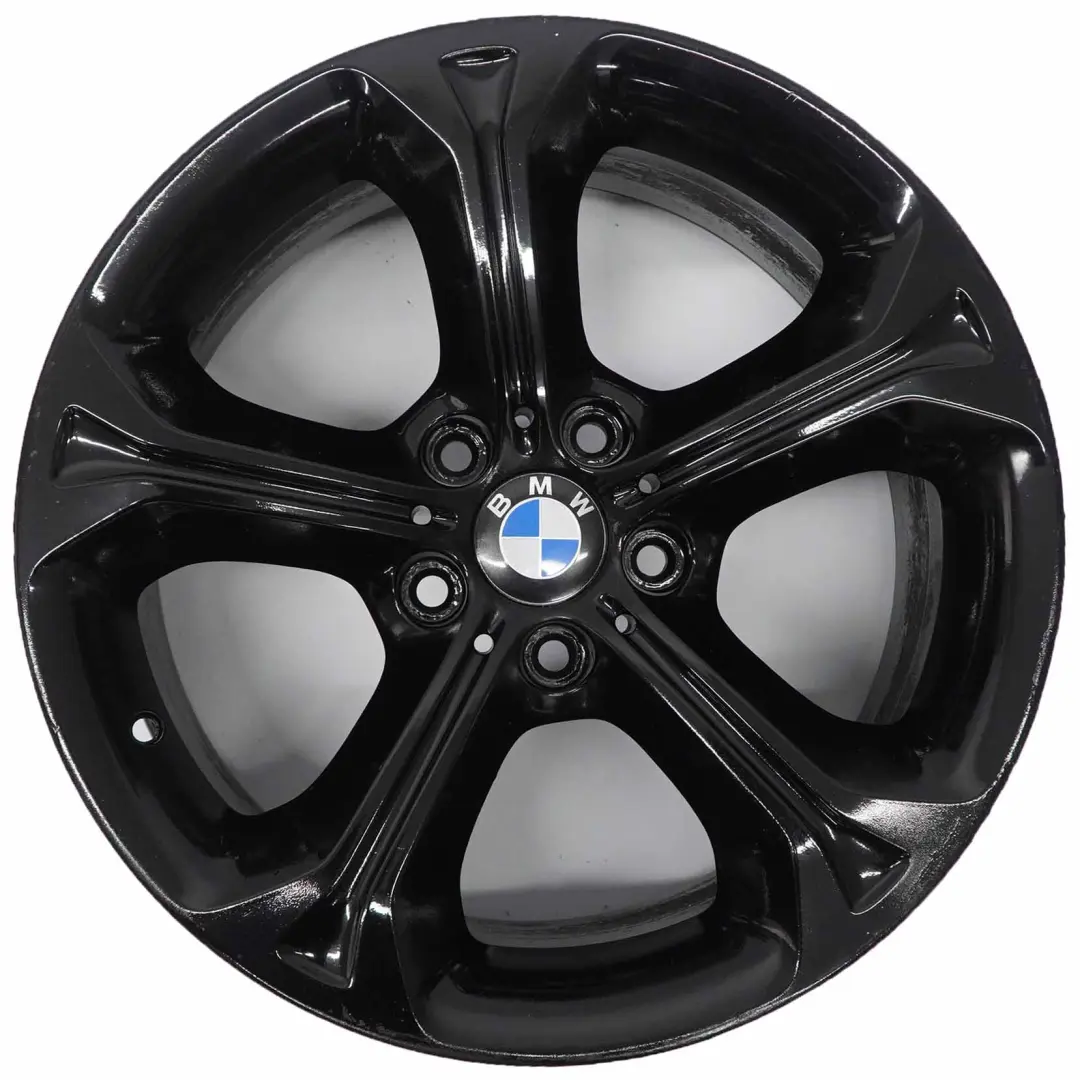 BMW X1 E84 Black Alloy Wheel Rim 18" 8J ET:30 Star Spoke 320 - SKU 6789143-6 - Part number 6789143
