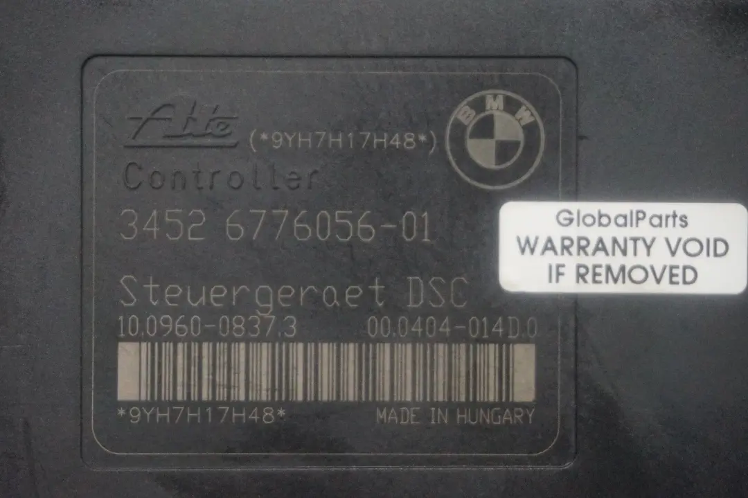 Moduł ABS DSC Pompa ECU Hydro Unit 6776056 do BMW E87 E90 E91 o numerze 6789300 BMW E87 E90 E91 Moduł ABS DSC Pompa ECU Hydro Unit 6776056 - SKU 6789300 - Numer Części 6789300