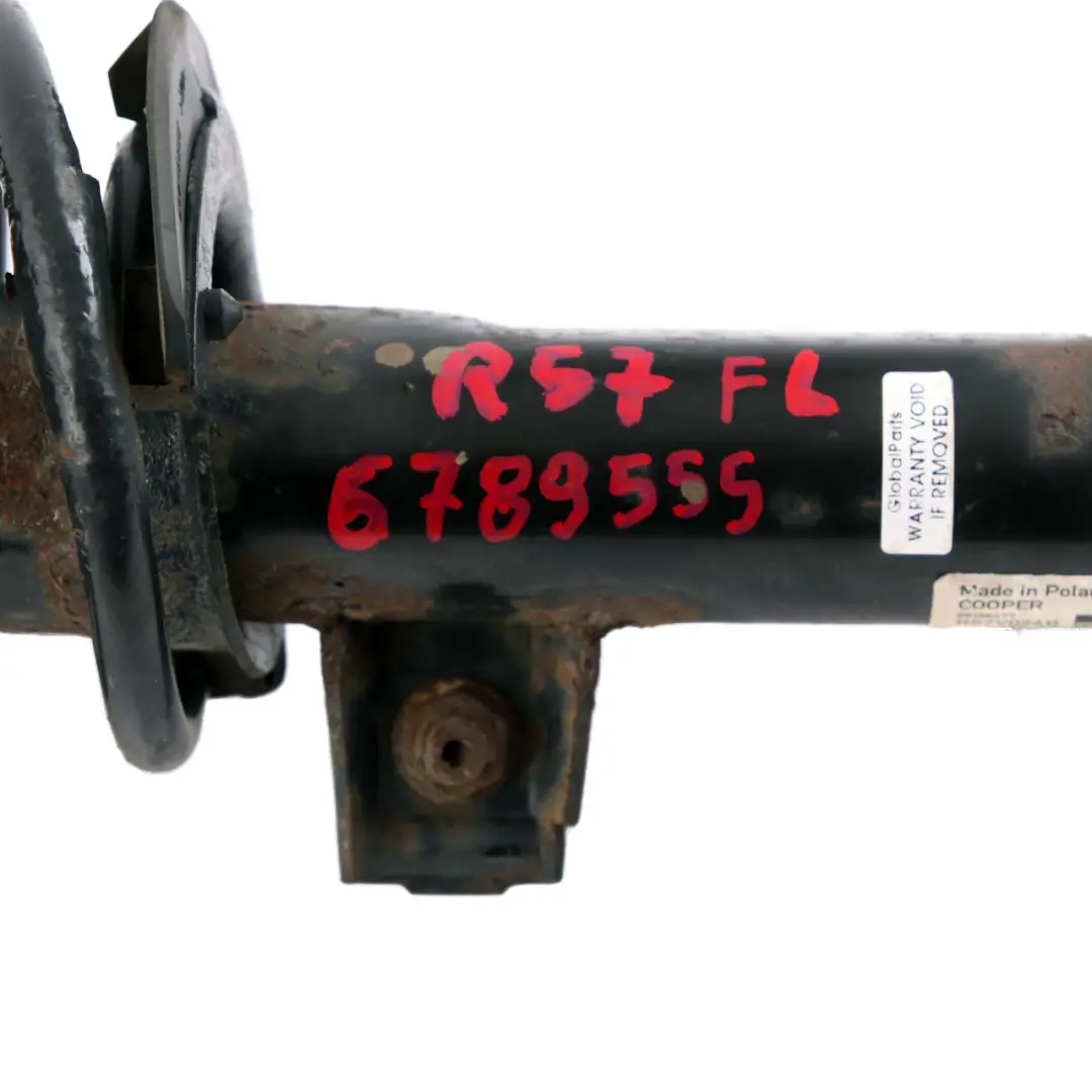 Front Left N/S Spring Strut Suspension Shock Absorber to Mini R57 Cabrio with Part number 6789551 Mini R57 Cabrio Front Left N/S Spring Strut Suspension Shock Absorber - SKU 6789551-2 - Part number 6789551