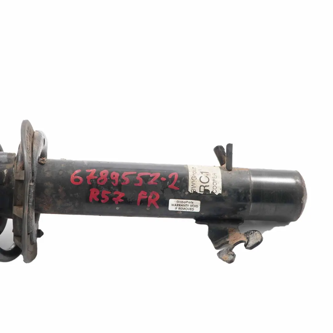 Strut Mini R57 Cabrio Front Right O/S Suspension Shock Absorber to Spring with Part number 6789552 Spring Strut Mini R57 Cabrio Front Right O/S Suspension Shock Absorber - SKU 6789552-2 - Part number 6789552