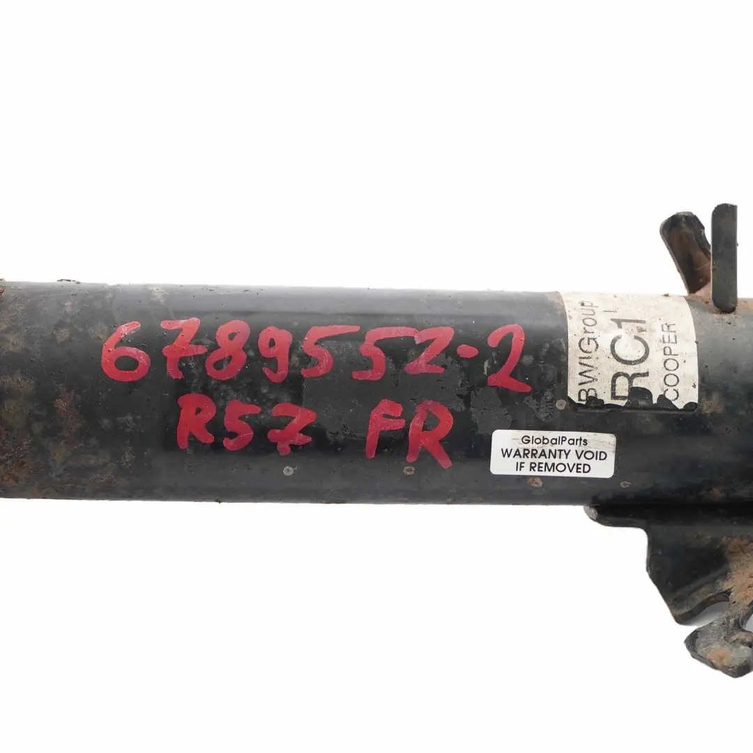 Strut Mini R57 Cabrio Front Right O/S Suspension Shock Absorber to Spring with Part number 6789552 Spring Strut Mini R57 Cabrio Front Right O/S Suspension Shock Absorber - SKU 6789552-2 - Part number 6789552