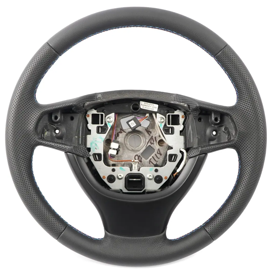 NEU Schwarz Leder Lenkrad Lederlenkrad Drei Farben Fäden BMW F01 F07 GT F10 F11 - SKU 6790886-2 - Teilenummer 6790886