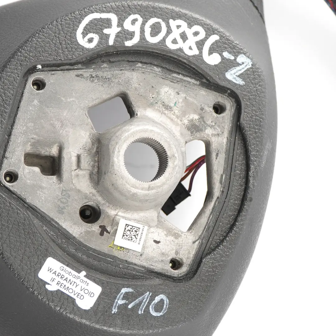 BMW F01 F02 F07 GT F10 F11 NUEVO Volante De cuero negro M-tricolored Hilos - SKU 6790886-2 - Número de pieza 6790886