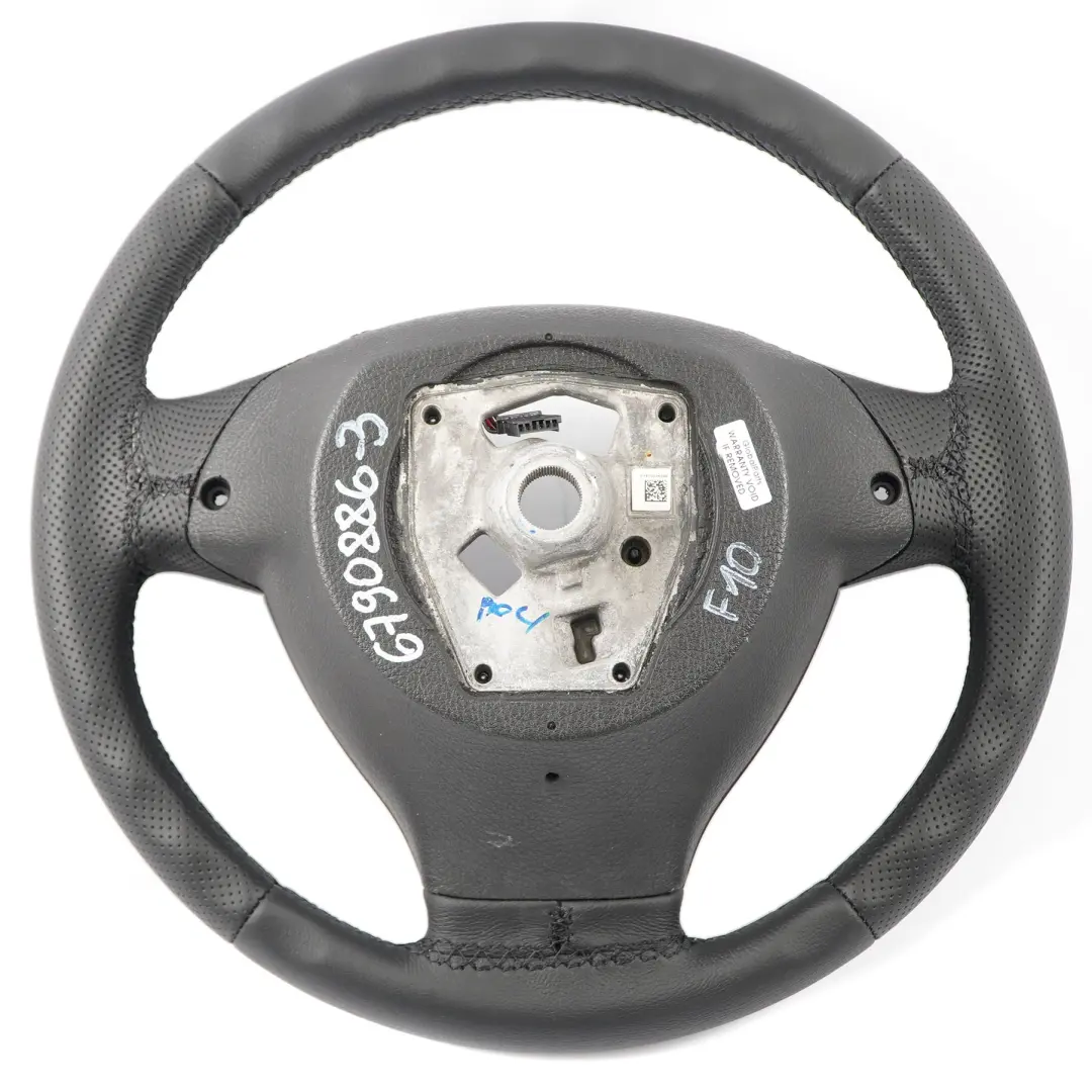 Leather Steering Wheel Black Threads BMW F01 F07 GT F10 F11 NEW Black - SKU 6790886-3 - Part number 6790886