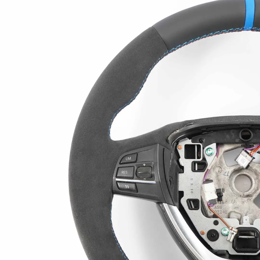 Sport Steering Wheel BMW F10 F11 F12 F07 GT F01 NEW Black Leather / Alcantara - SKU 6790891-2 - Part number 6790891