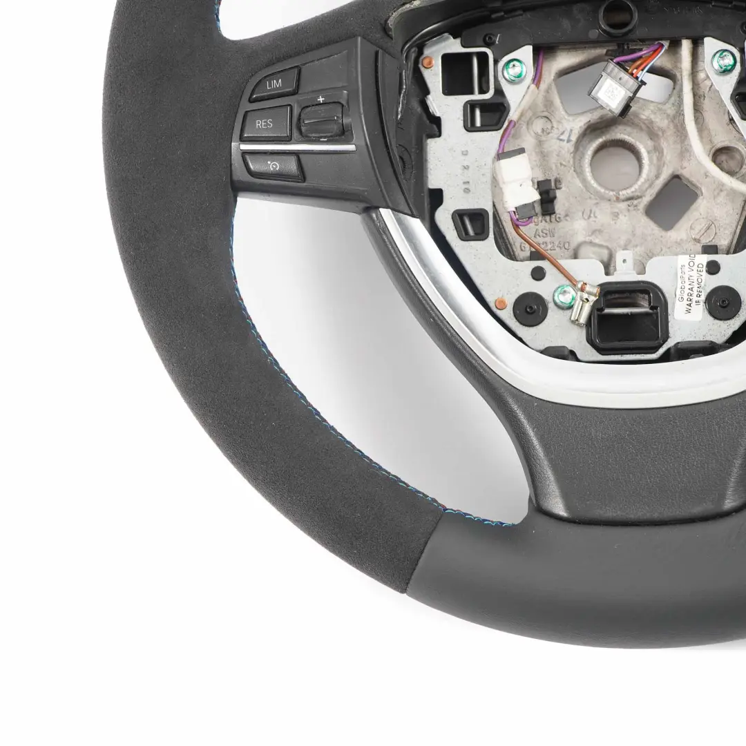 Sport Steering Wheel BMW F10 F11 F12 F07 GT F01 NEW Black Leather / Alcantara - SKU 6790891-2 - Part number 6790891