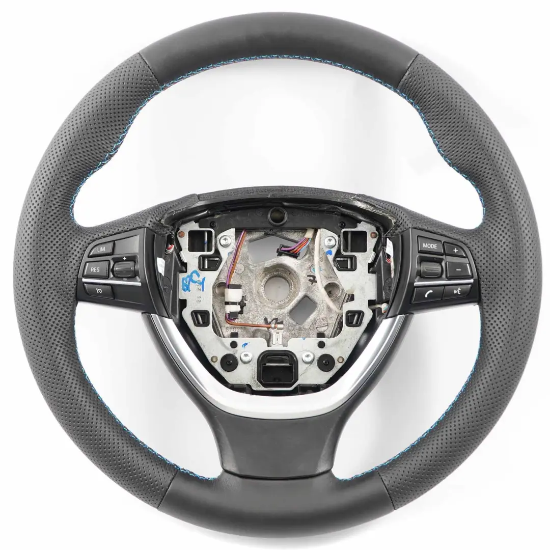 DeportivoBMW F10 F11 F12 F07 GT F01 NUEVO Cuero Negro M-tricolored para Volante con número de pieza 6790891 Volante DeportivoBMW F10 F11 F12 F07 GT F01 NUEVO Cuero Negro M-tricolored - SKU 6790891-3 - Número de pieza 6790891