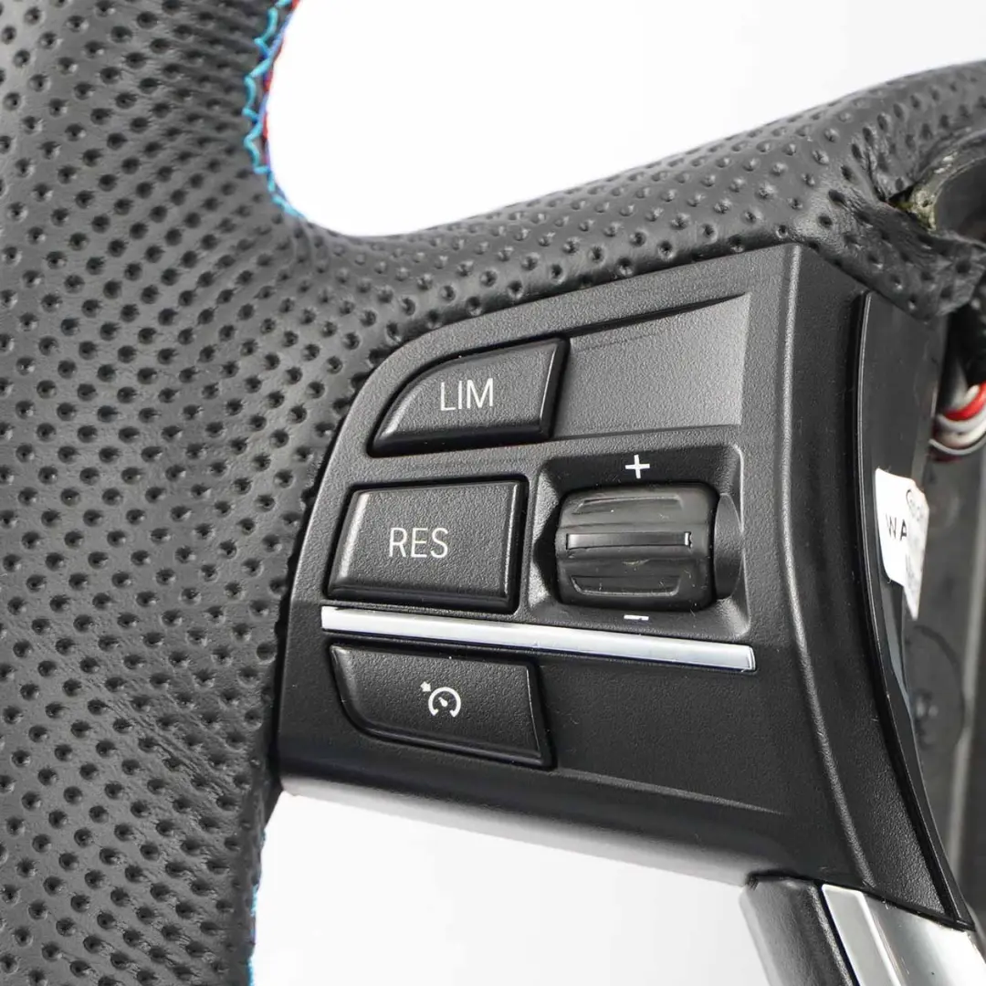 Steering Wheel BMW F10 F11 F12 F07 GT F01 NEW Black Leather M-tricolored to Sport with Part number 6790891 Sport Steering Wheel BMW F10 F11 F12 F07 GT F01 NEW Black Leather M-tricolored - SKU 6790891-3 - Part number 6790891