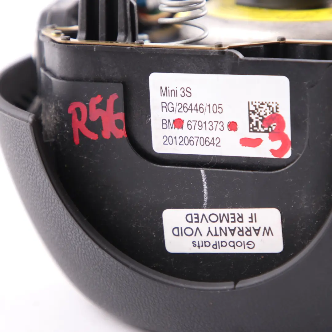 Steering Wheel Driver's Sports Module Black to Mini Cooper R55 R56 LCI with Part number 6791373 Mini Cooper R55 R56 LCI Steering Wheel Driver's Sports Module Black - SKU 6791373-3 - Part number 6791373