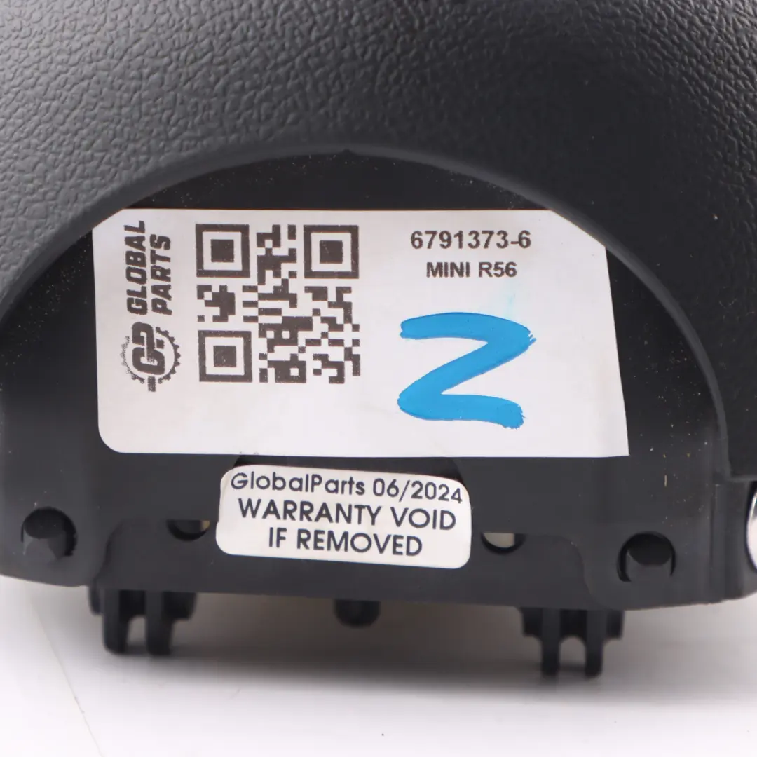 Mini Cooper R55 R56 LCI Steering Wheel Driver's Sports Air Module Black - SKU 6791373-6 - Part number 6791373