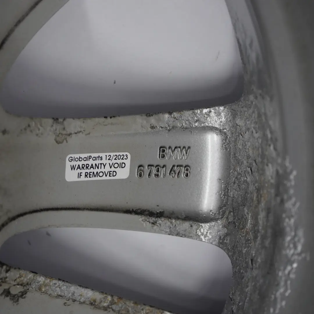 BMW E90 E91 E92 E93 Argento Cerchio in lega V Spoke 338 17" 8J ET:34 - SKU 6791478-1 - Numero di parte 6791478