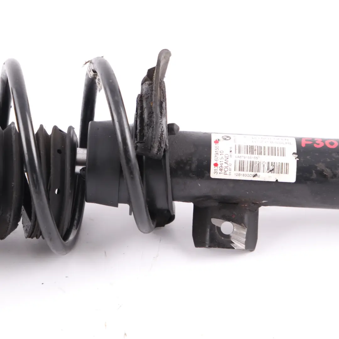 Strut Shock Absorber Front Suspension Left Right to BMW F30 Spring with Part number 6791551 BMW F30 Spring Strut Shock Absorber Front Suspension Left Right - SKU 6791551-4 - Part number 6791551