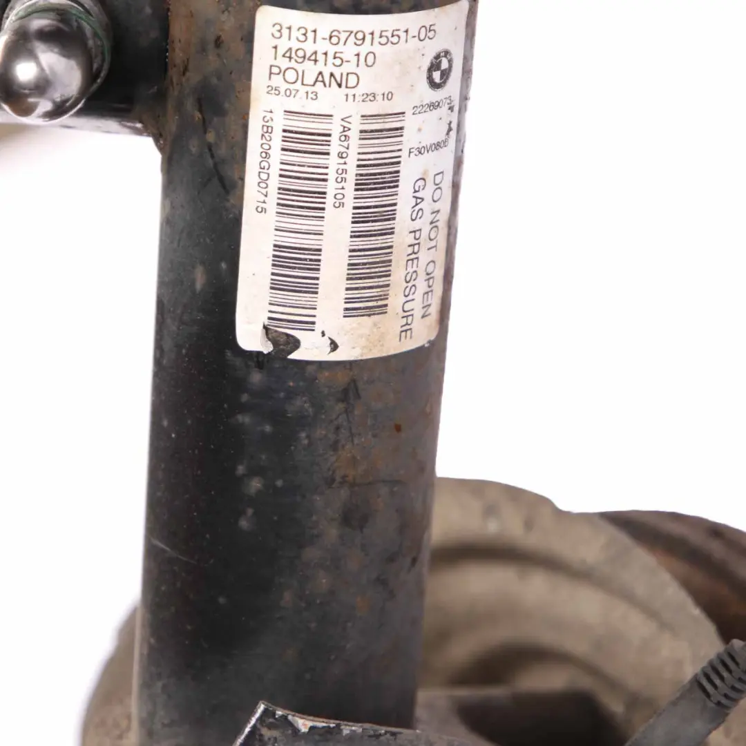 BMW F30 320i N20 Front Right O/S Suspension Leg Spring Strut Brake Disc Caliper - SKU 6791551-8 - Part number 6791551