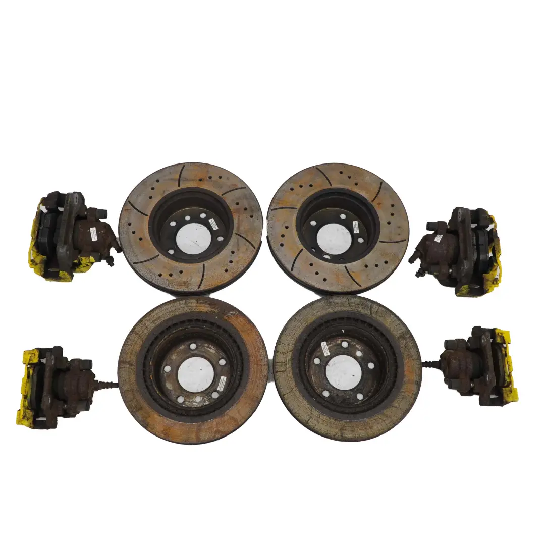 Brake Discs Calipers Front Left Right Wheel Perforated Set to BMW E90 E92 LCI with Part number 6792219 BMW E90 E92 LCI Brake Discs Calipers Front Left Right Wheel Perforated Set - SKU 6792219-1 - Part number 6792219