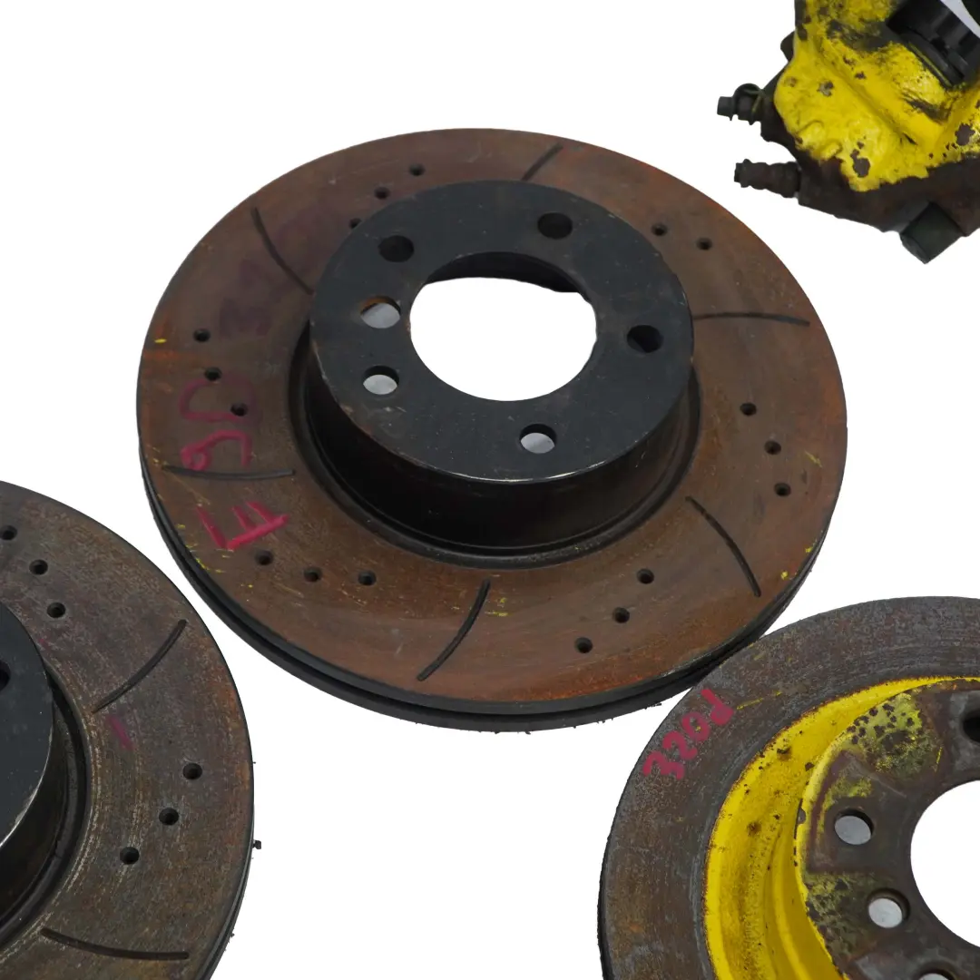 Brake Discs Calipers Front Left Right Wheel Perforated Set to BMW E90 E92 LCI with Part number 6792219 BMW E90 E92 LCI Brake Discs Calipers Front Left Right Wheel Perforated Set - SKU 6792219-1 - Part number 6792219