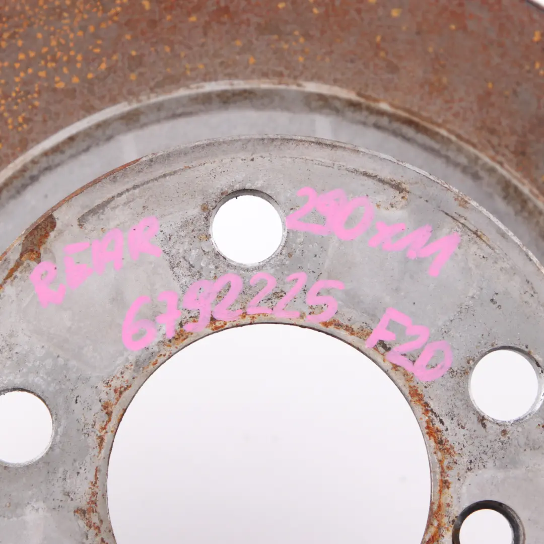 Brake Disc BMW F20 F21 F22 F23 Rear Left Right Wheel Ventilated Disc 290x11 to with Part number 6792225 Brake Disc BMW F20 F21 F22 F23 Rear Left Right Wheel Ventilated Disc 290x11 - SKU 6792225 - Part number 6792225